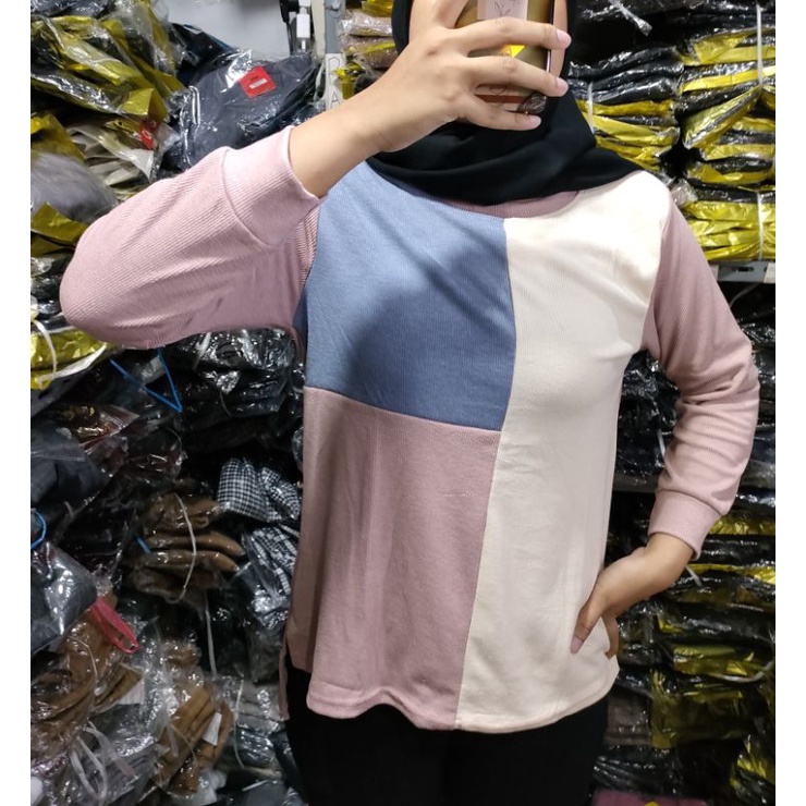 Atasan Terbaru Rajut Knit Bahan Melar,Adem Ld 100 melar 120