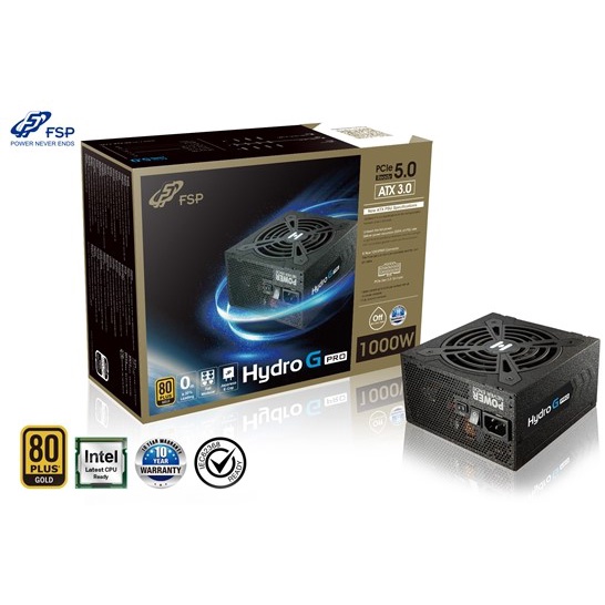 FSP Hydro G PRO 1000W 1000 ATX3.0 PCIe5.0 ATX 3.0 80+ Gold Full Modular