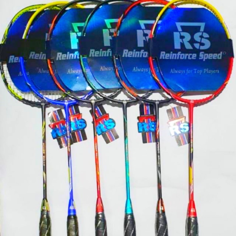 [Free Pasang Senar] Raket Badminton RS Power Rally / Pure / Max / Smash / Arc Bonus Senar