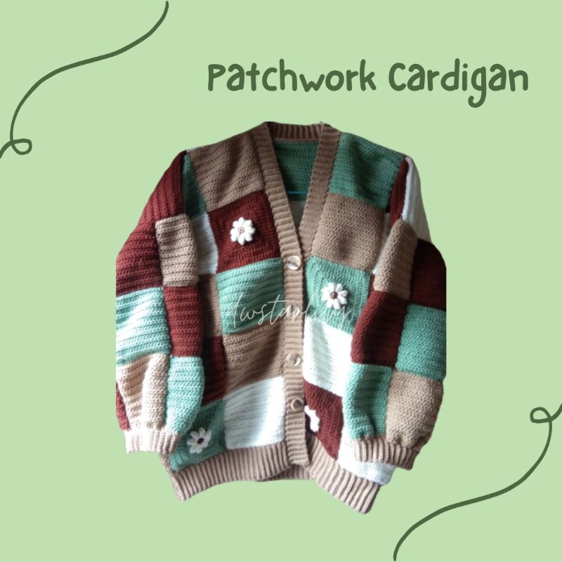 Crochet Patchwork Cardigan Handmade
