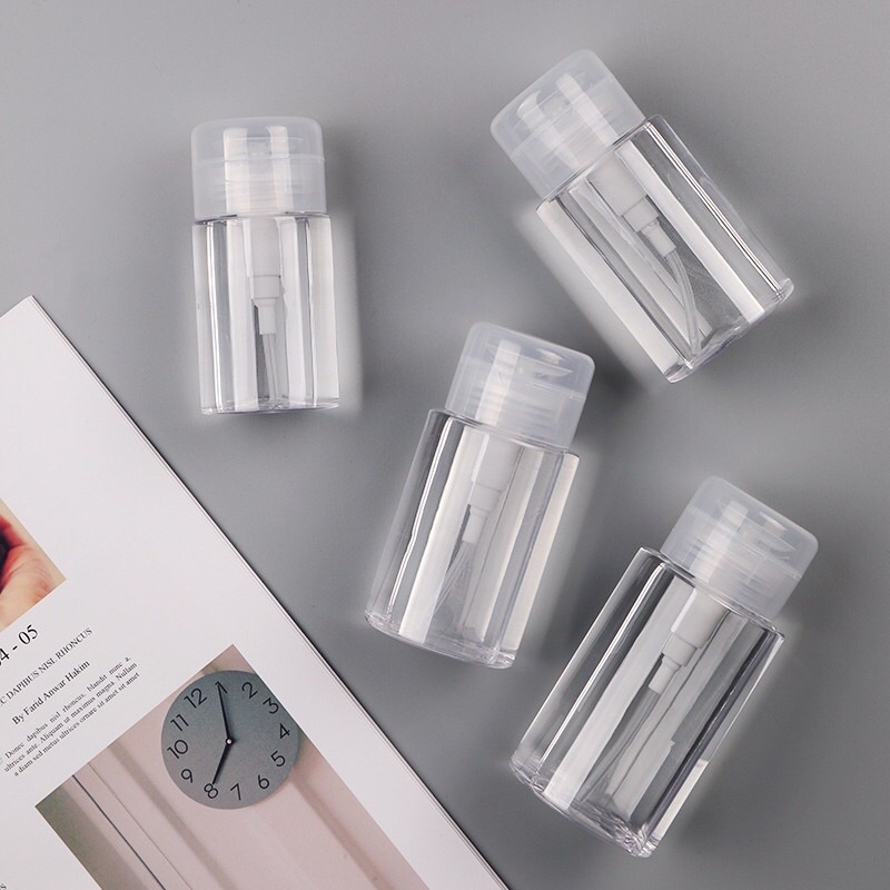 OliveShop ❤️ Botol Pump Make Up Remover Nail Art Botol Aceton Pencet Water Pressing Bottle