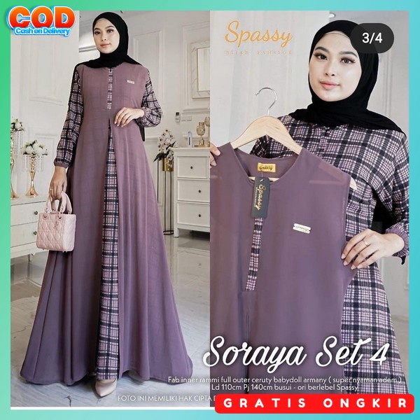 Drees Terbaru 2023 Gmis Muslimah Baju Syari Wnta Dres Pesta Remaja Gsmis Syar'I Perempuan Gamus Syar