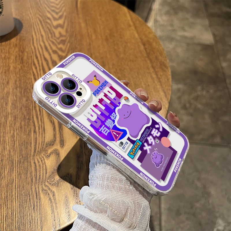 IPHONE Soft Case Lucu Kompatibel Untuk Iphone13 12 11 14 Pro XS Max XR X8 7 6S Plus Casing Hp Mini Transparan TPU Silikon Shockproof Clear Cover