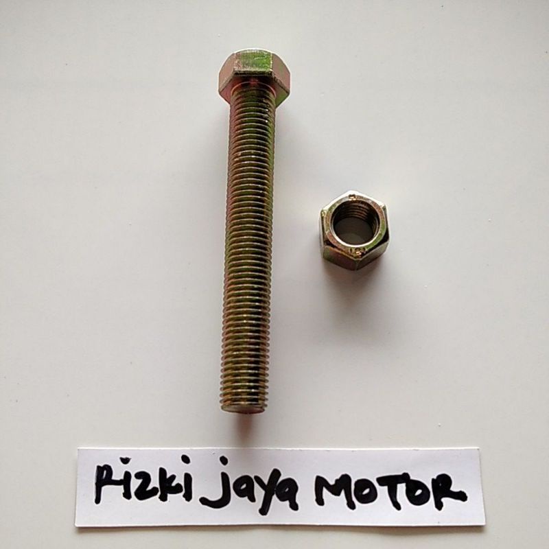 Baut + mur 14/M10 panjang 7cm