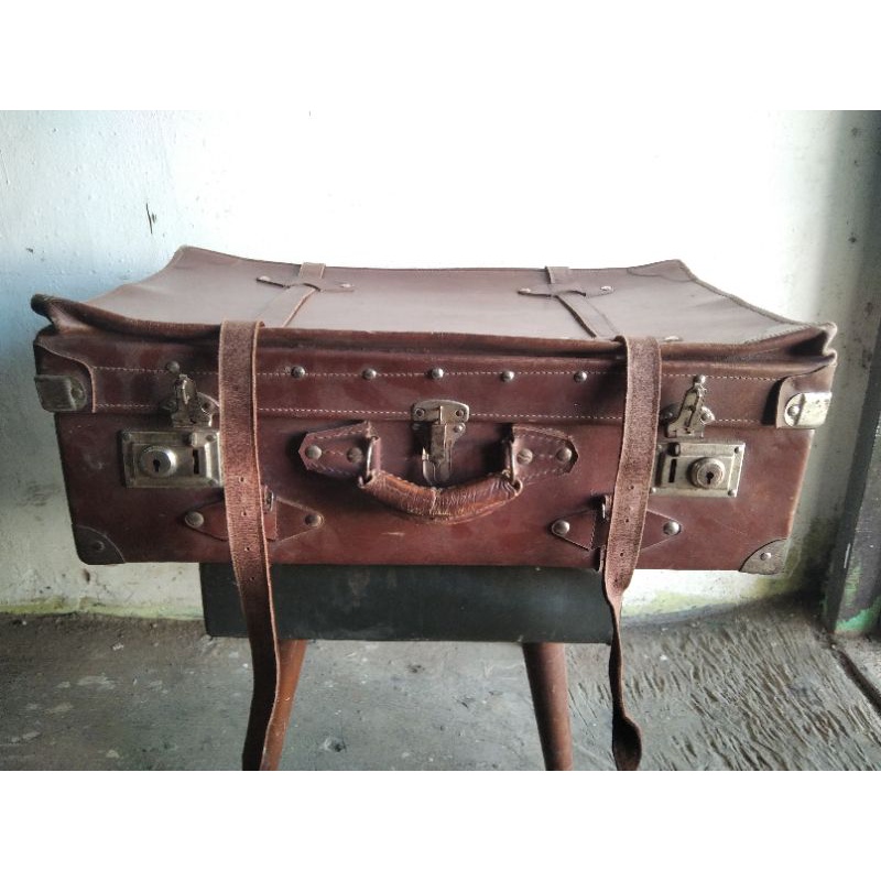 Koper jadul antik klasik leather asli