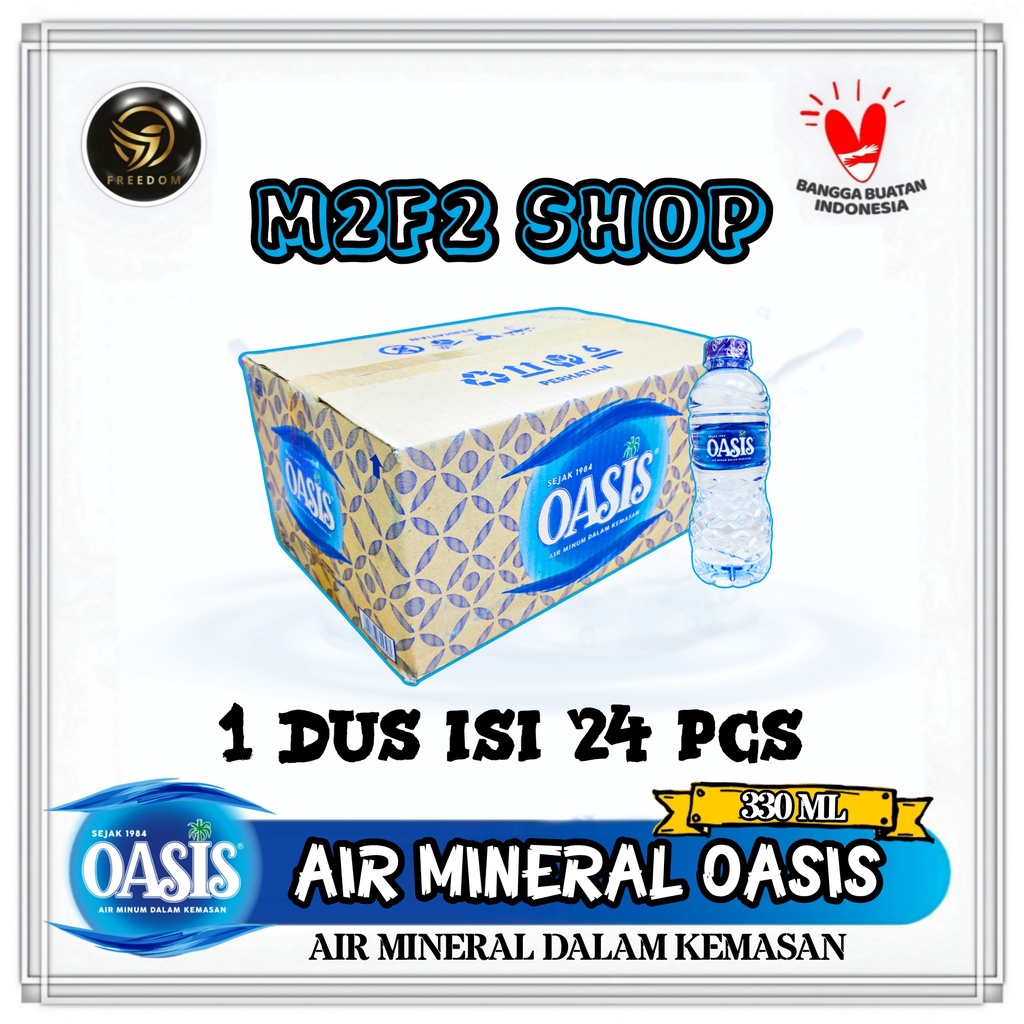 

Air Mineral Oasis Botol Mini Pet - 330 ml Kemasan Karton (Khusus Gojek/Grab)