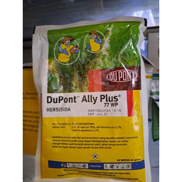 Dupont ally plus 77WP 40gr Herbisida/obat pembasmi rumput di sawah ( gulma sawah )