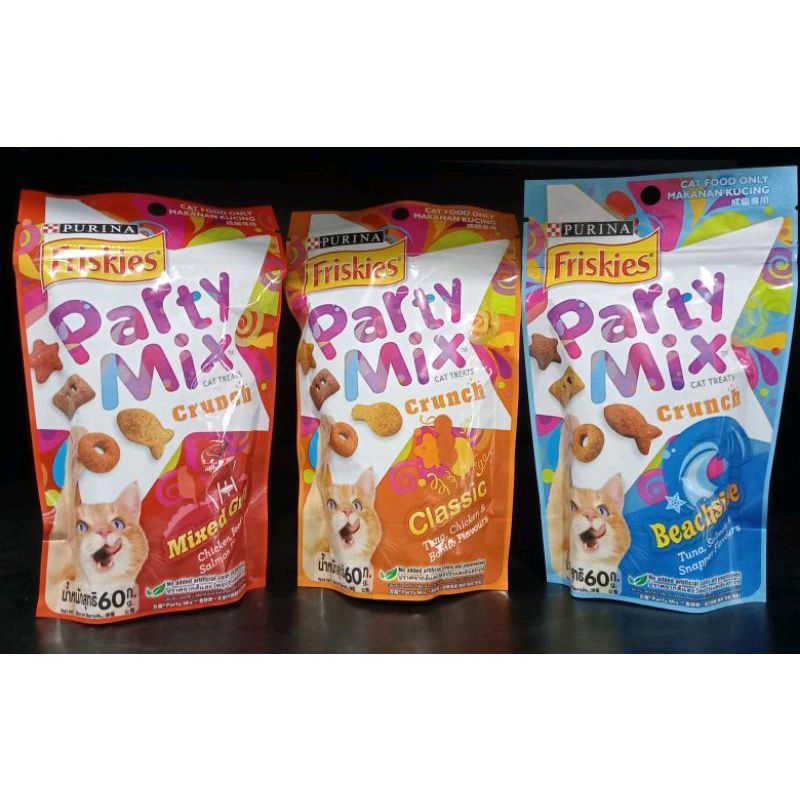 Party mix snack  60 gram all variant | snack kucing makanan kucing kering