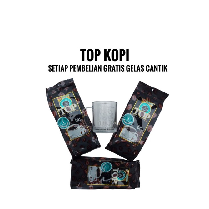 

TOP Coffee / Kopi murni [ Setiap pembelian 1 bungkus kopi grastis 1 gelas cantik ]