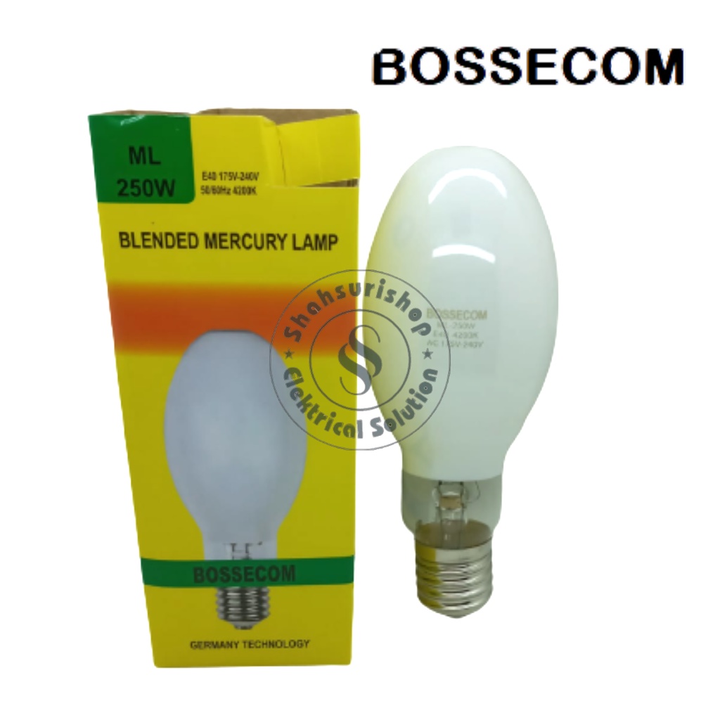 BOSSECOM LAMPU MERCURY ML 250 WATT E40 LAMPU JALAN