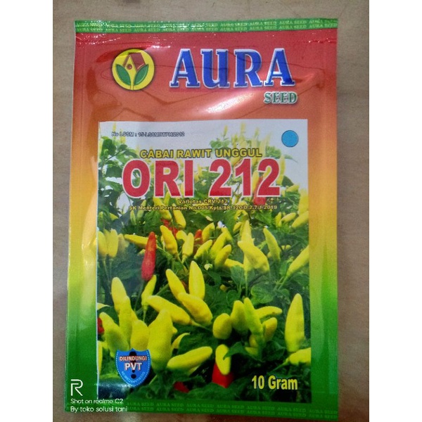 Bibit Cabai Ori 212 Aura Seed Bibit Cabai Putih Cabai Jawa Putih Ori 212