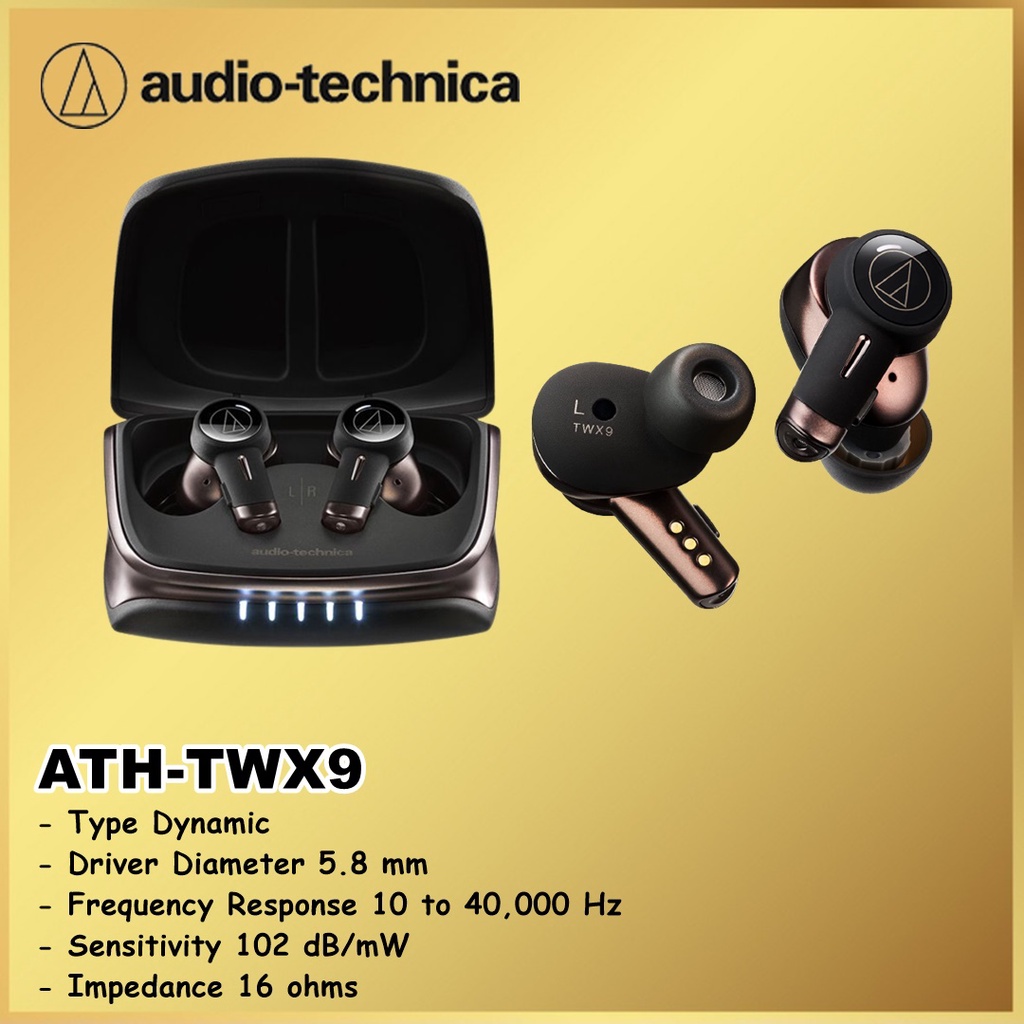 Audio Technica ATH-TWX9 TWX 9 TWS True Wireless ANC Earbuds Earphones