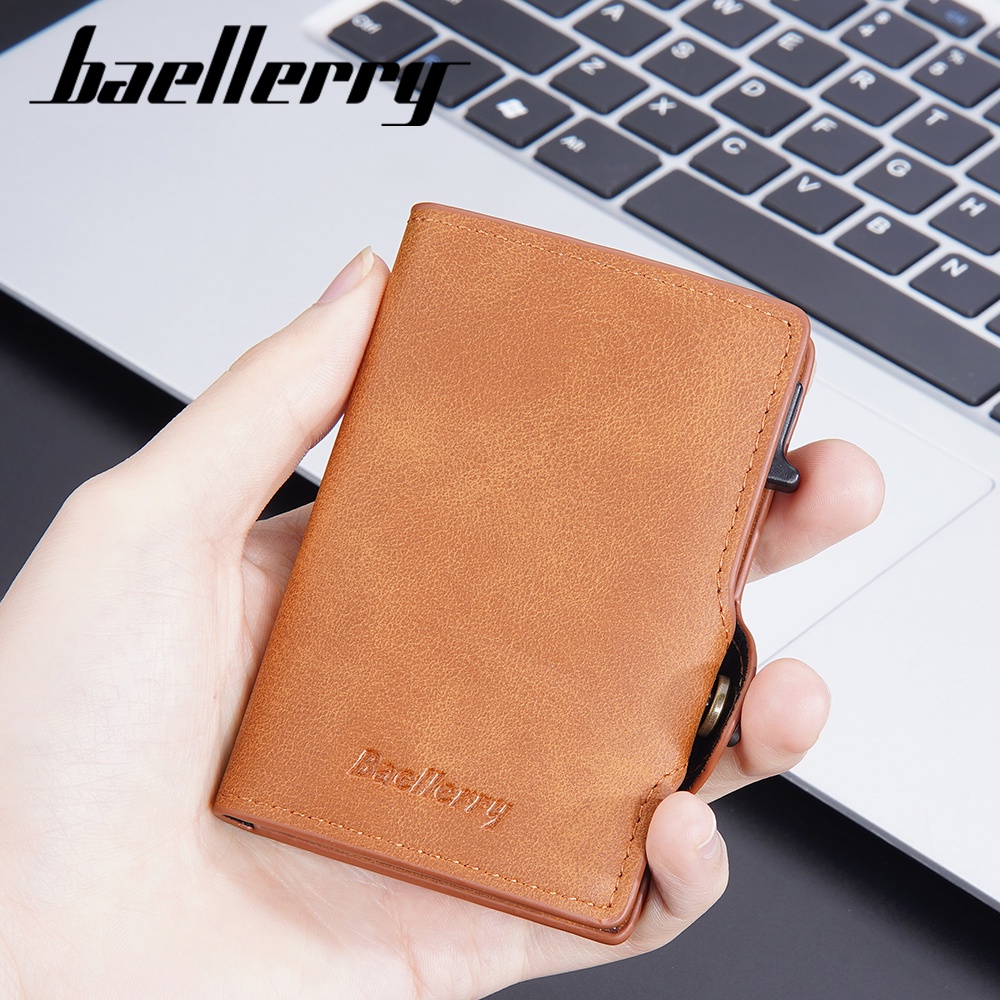 BAELLERRY K9296 Dompet Kartu Pria Bahan Kulit PU Leather Premium WATCHKITE WKOS