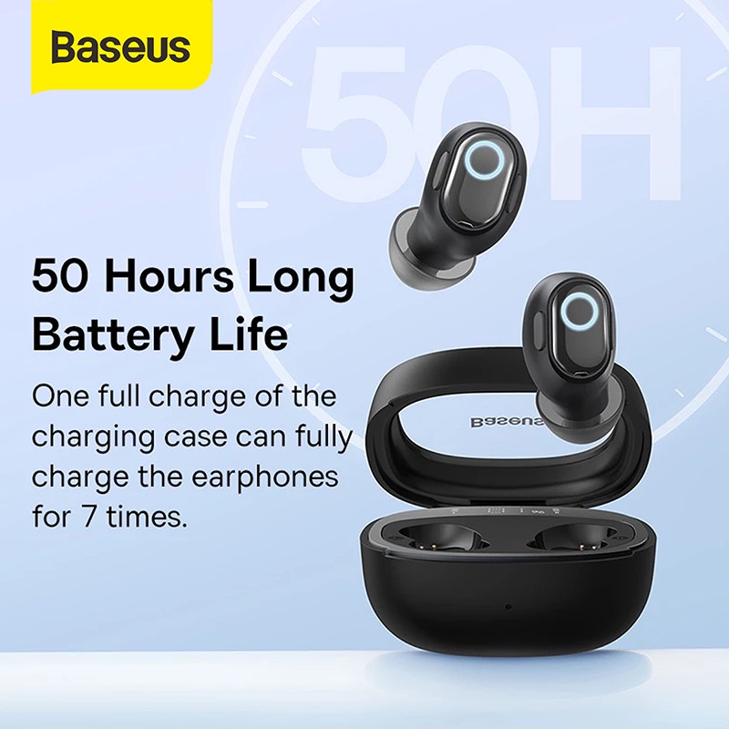 BASEUS WM02 PLUS TWS HEADSET BLUETOOTH EARPHONE MINI EARBUDS HANDSFREE