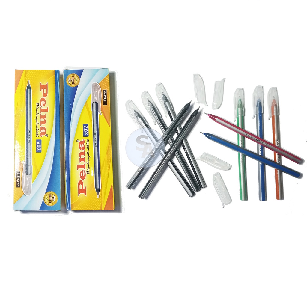 

PELNA - Pulpen x02 Hitam & Biru - Lusin