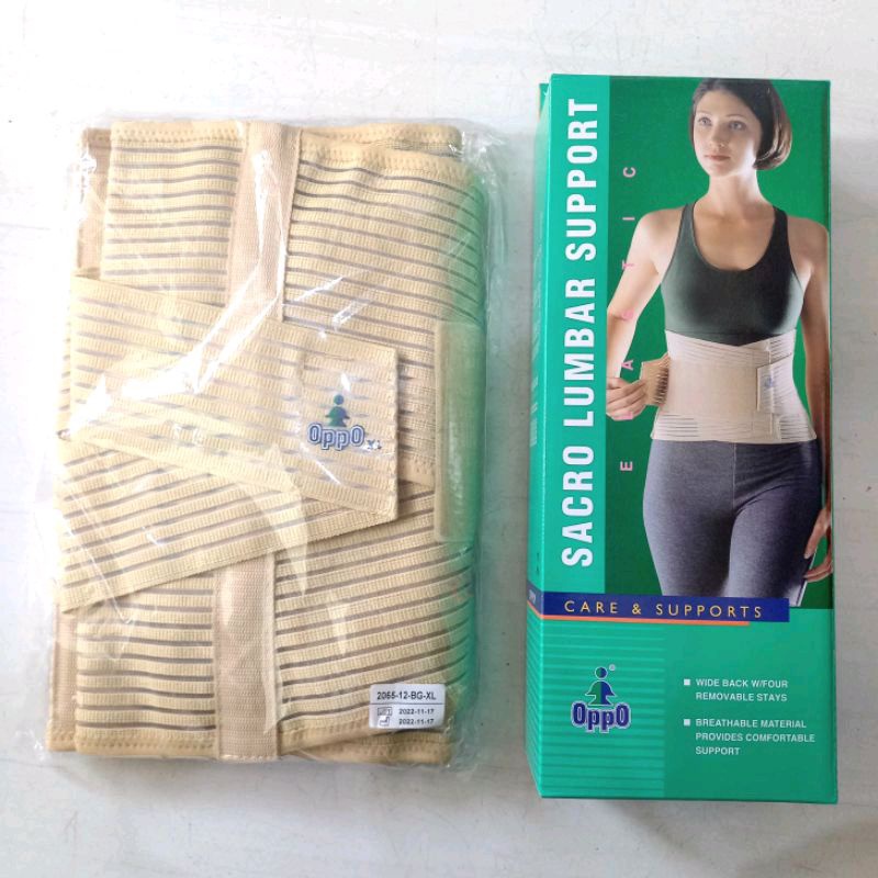 Sacro Lumbar Support ORIGINAL HNP LBP Pengapuran Penyangga Tulang Belakang Korset Oppo 2065 S M L XL