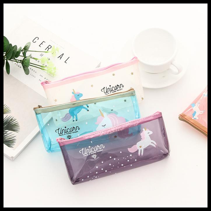 

Tempat Pensil Alat Tulis Atau Tempat Alat Kosmetik Motif Unicorn