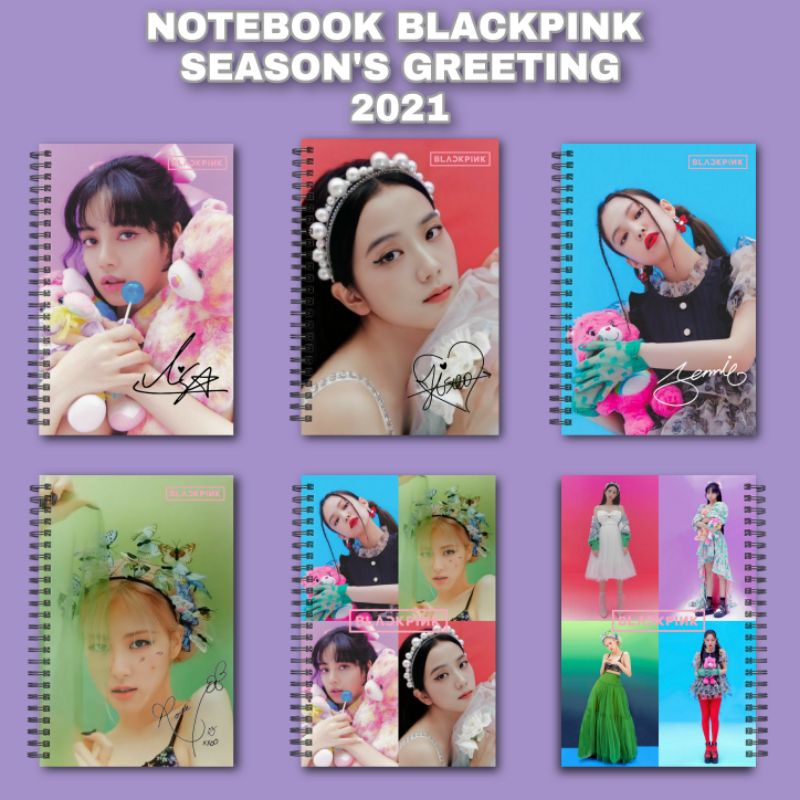 

[Unaverse] NOTEBOOK A6 BLACKPINK SEASON'S GREETINGS 2021 Buku Lisa Jennie Rose Jisoo