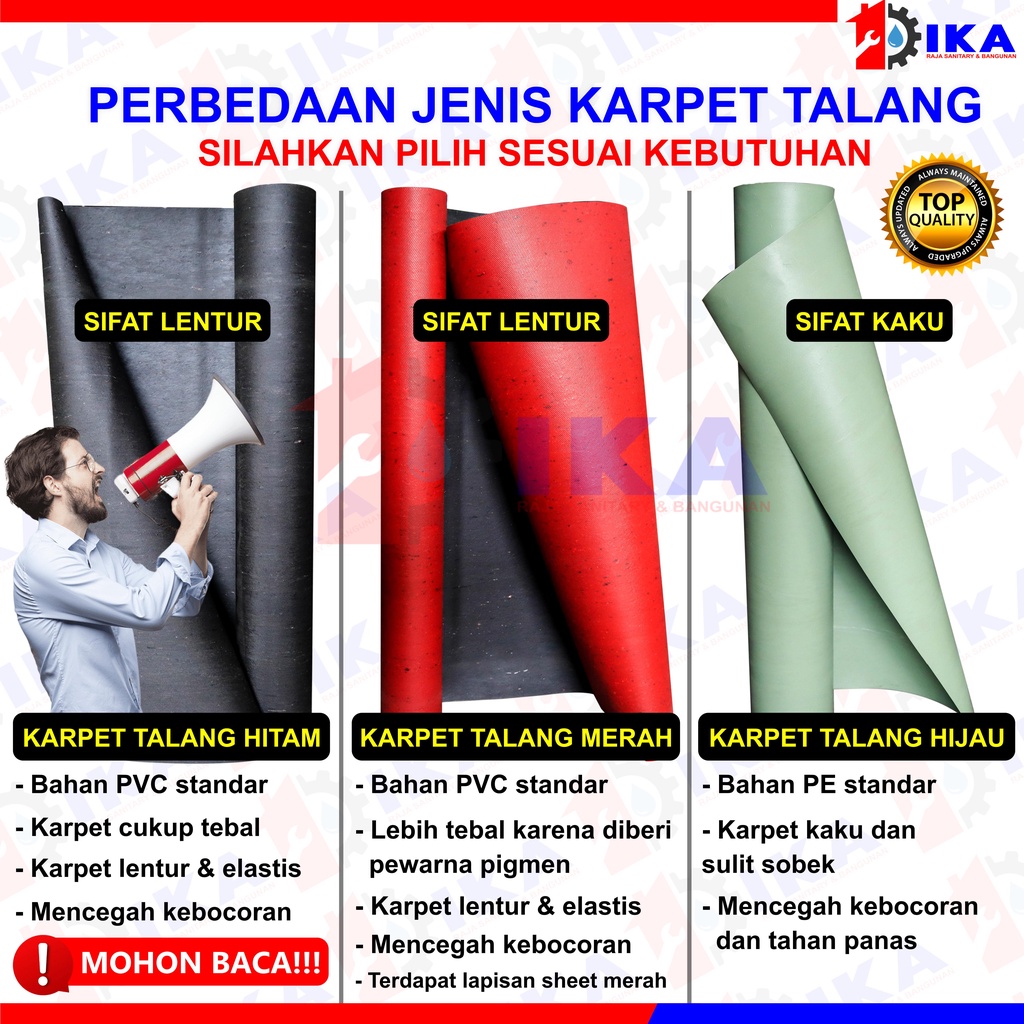 Karpet Talang Air 30 35 Meter 90 (Bersih 86cm) Hijau Pabrikan READY !!