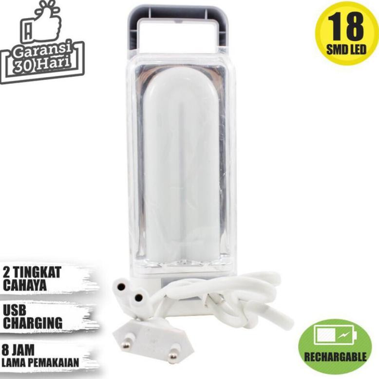 Surya SQL L1830 Lampu Darurat Portable 18 LED Emergency Cas Ulang 1500mAH Original