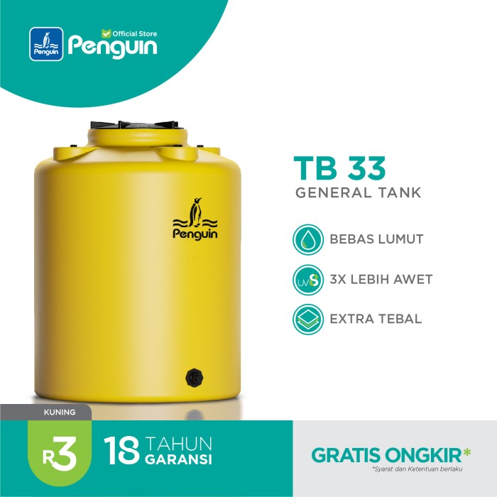 Toren Penguin Tangki Toren Tandon Air Tb 33 300 Liter