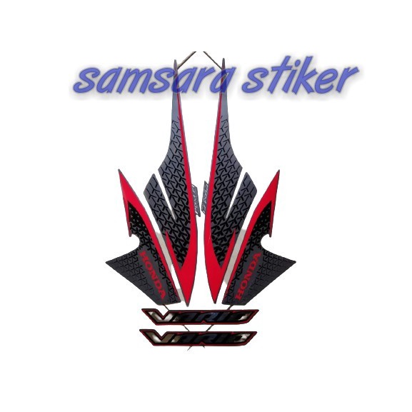 

TERLARIS | Sticker Striping Motor Honda Vario 110 FI 2017 Darkgrey