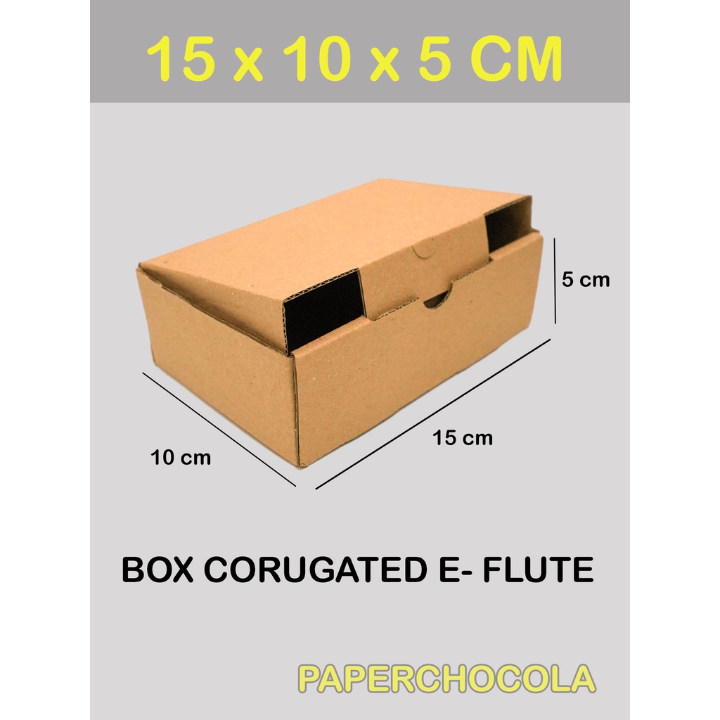 

Box Kardus E-Flute 15x10x5 cm / BOX KARTON CORUGATED DIE CUT E-FLUTE / AKSESORIS