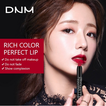 DNM Pensil Lipstik Matte Clay Lipstick Pencil Tahan Lama Long Lasting Rotate