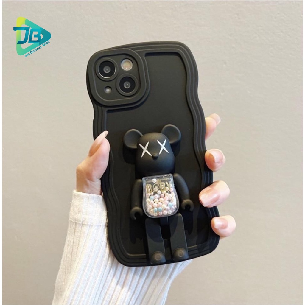 BK SOFTCASE SILIKON WAVE WAVY GELOMBANG WARNA STAND 3D KARAKTER FOR VIVO Y12 Y15 Y17 Y11 Y15S Y01 Y16 Y16S Y20 Y12S Y20I Y20S Y21S Y33T Y32 Y33S Y21 Y21A Y22 Y02S Y35 2022 JB6600