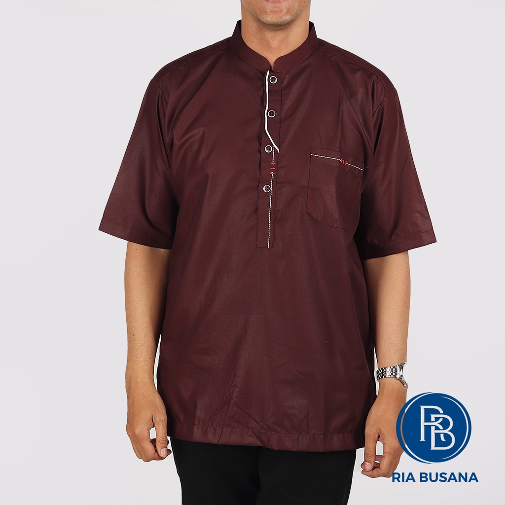 Ria Busana - Al Luthfi - Koko Lengan Pendek Dewasa Pria Art.22185