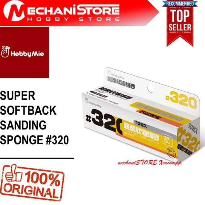 Hobby Mio Super Softback Sanding Sponge 320 Amplas Gundam Mg Hg Rg