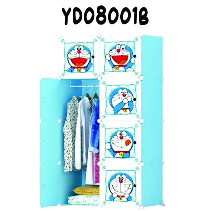 Lemari Lemari Pakaian 8 Pintu Motif Lemari Plastik 8 Susun/Lemari Plastik
