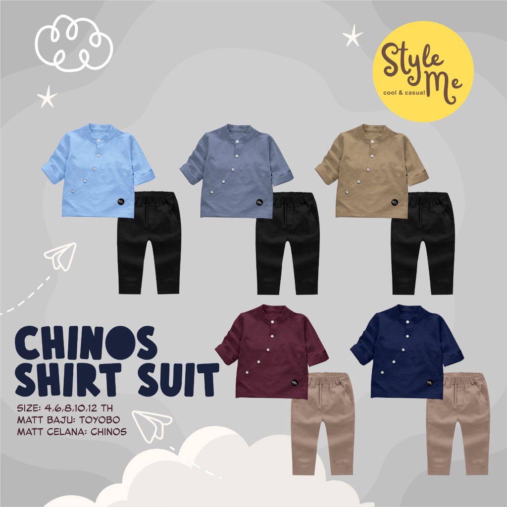 Chinos Shirt Suit by StyleMe