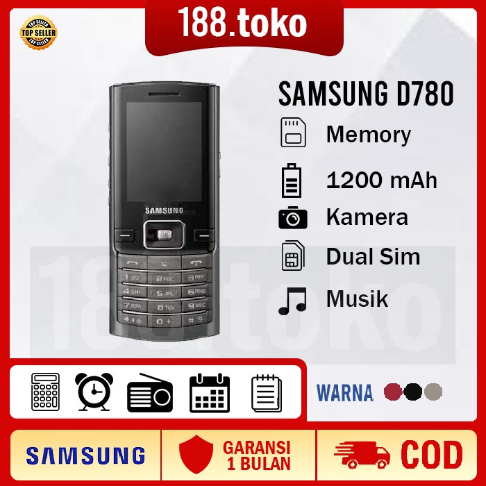 HP Samsung D780 Samsung Klasik Original 99% Murah