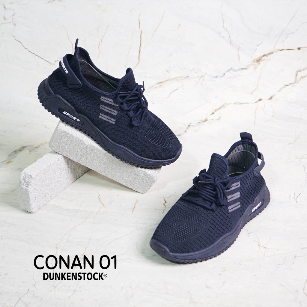 Adarastore - Dunkenstock CONAN 01 Sepatu Sneakers Pria Terbaru Sepatu Sport Cowok Kekinian