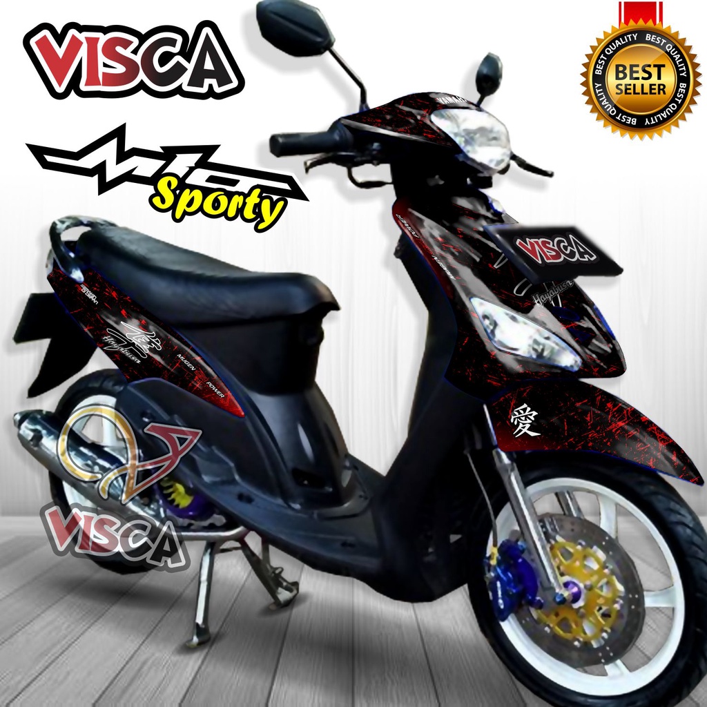 Decal Mio Sporty Full Body Stiker Mio Sporty Full Body Striping Mio Sporty Variasi Decal Hologram Mi