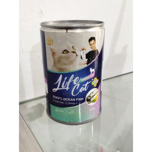 Life Cat Plus Whole Fish Ocean Fish Kaleng Kitten Adult 400 gr Makanan Kucing Basah