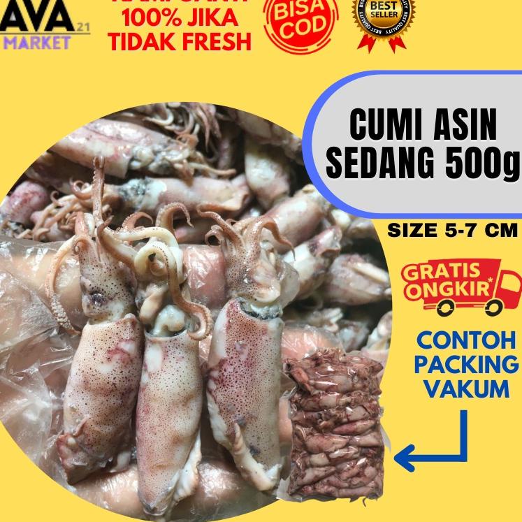 

✶ Cumi Asin Sedang Fresh 500 Gram ♥