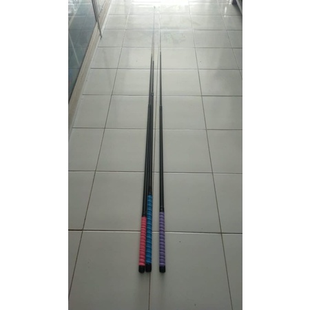 Tegek Custom Lelean 240cm bahan Fiber ujung sutet/alat pancing/fiber