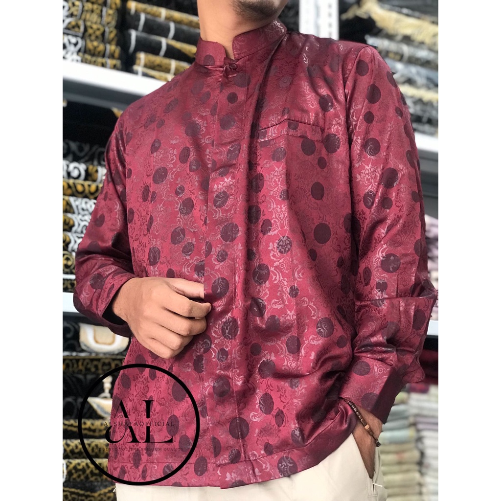 Baju Koko DL/Baju Koko Dewasa Lengan Panjang Bahan Katun Korea