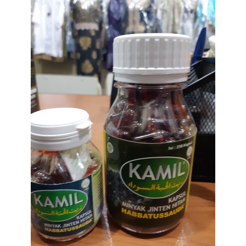 

Kamil Kapsul Minyak Jinten Hitam Habbatussauda kecil 70 kapsul