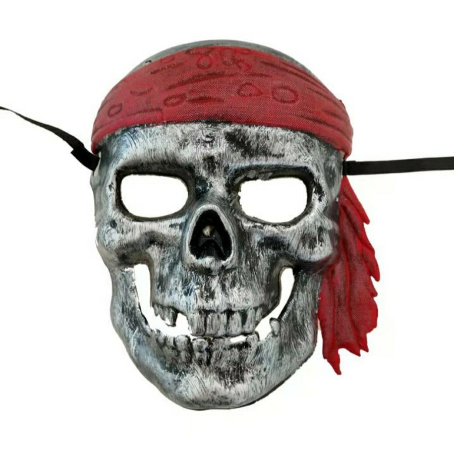 Pirate Skull Mask Topeng tengkorak bajak laut kostum Halloween anak