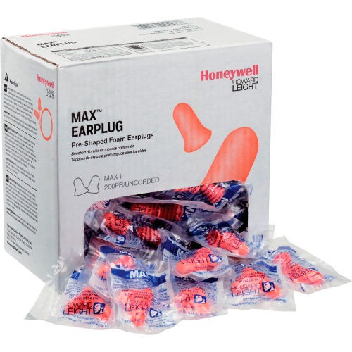 EarPlug Honeywell MAX -30 Pre-Shaped Foam Earplugs MAX-30