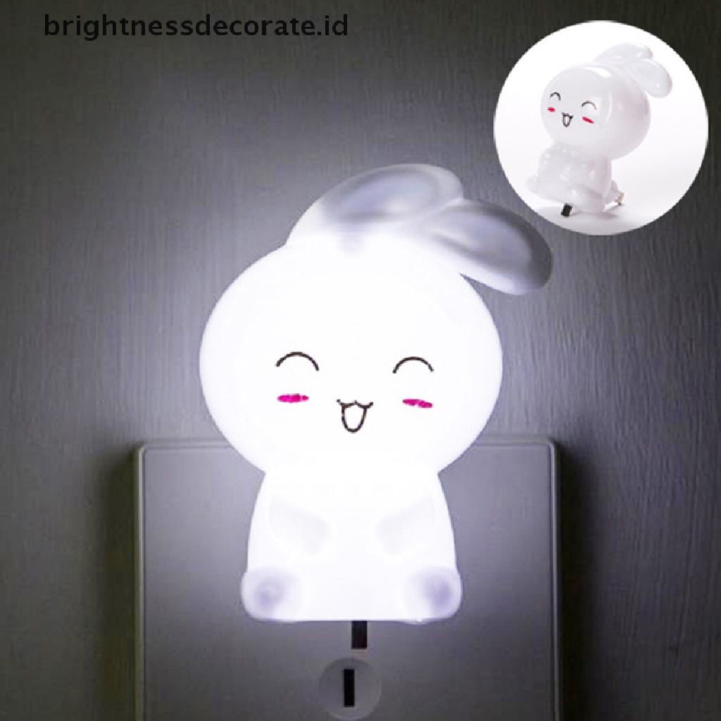 [Birth] Saklar Lampu Malam Kelinci Kartun LED Lucu Lampu Dinding bedside lamp Untuk Anak [ID]