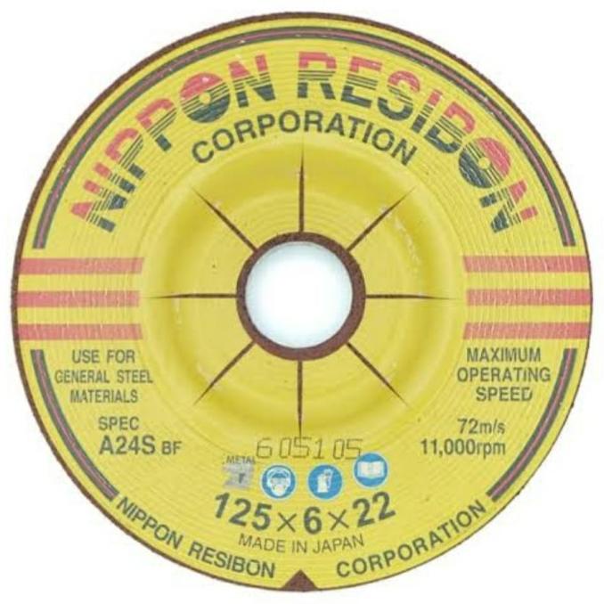 Batu Gerinda Nippon Resibon 5" Poles 125x6 terrat33
