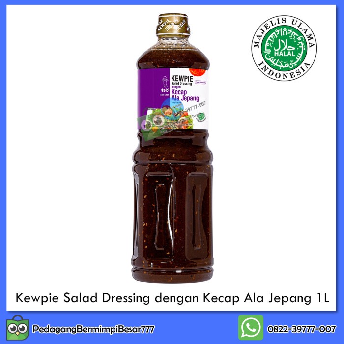 

Terlaris ✨ - Kewpie Salad Dressing dengan Kecap Ala Jepang 1L | Saus Salad 2.1.23