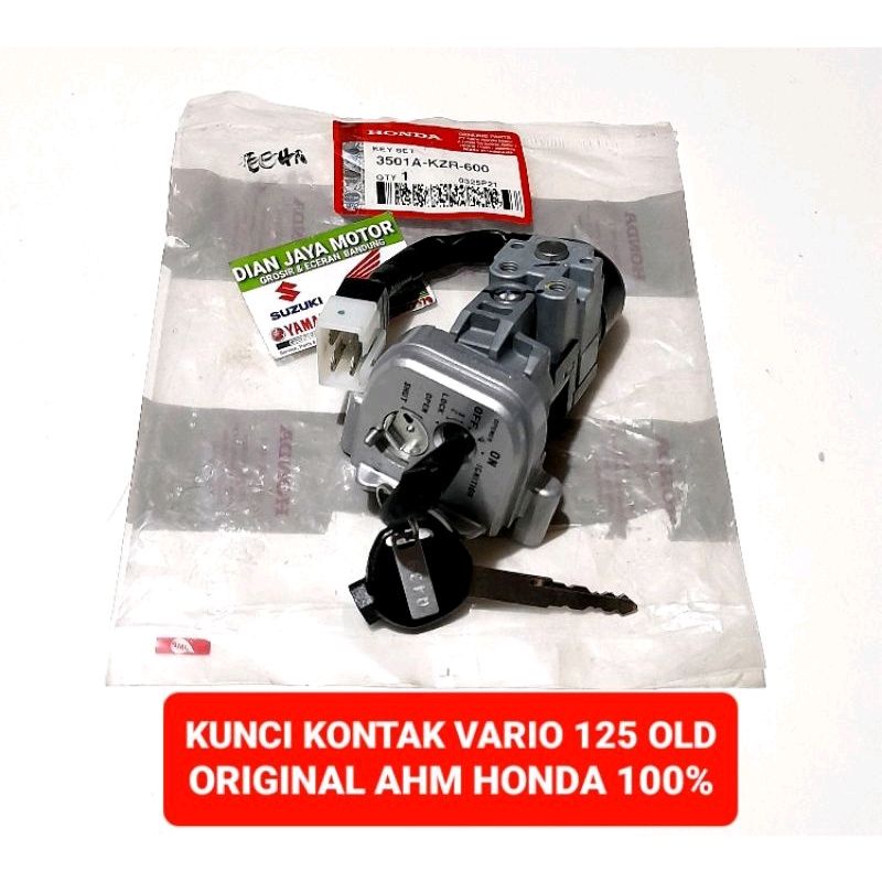 KUNCI KONTAK KEY SET HONDA VARIO 125 FI 3501A-KZR-600 ORI AHM HGP 2012-2014 HONDA GENUINE PARTS DIAN