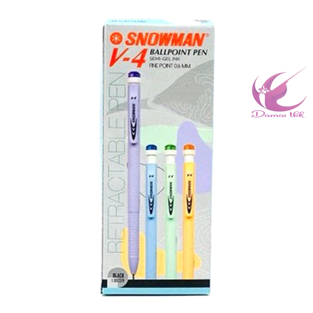 

Bolpen Snowman Pulpen Cetek Snowman V4 0.6 mm