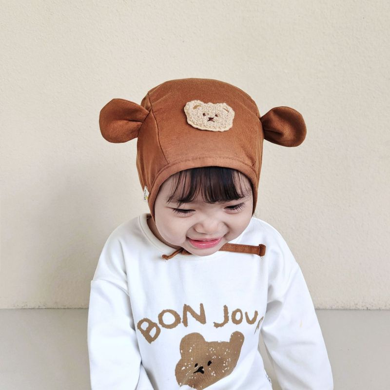 BABY K2 - Topi Bonnet Bear Cutess kode 00309