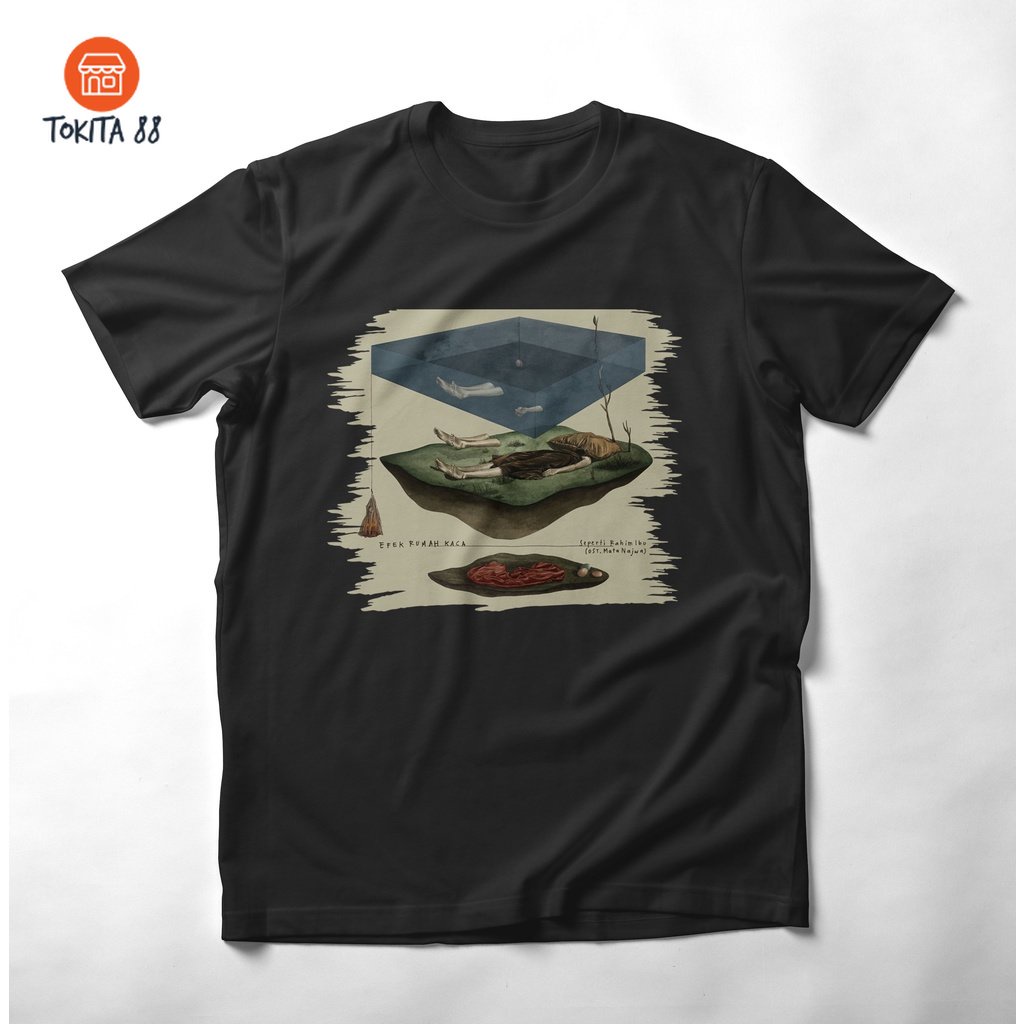 Kaos EFEK RUMAH KACA SEPERTI RAHIM IBU Premium tshirt Efek Rumah Kaca, Kaos band Efek Rumah Kaca ter